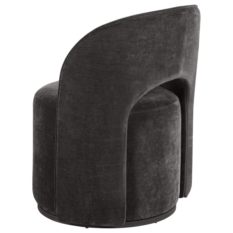 Harjo Velvet Upholstered Swivel Accent Chair