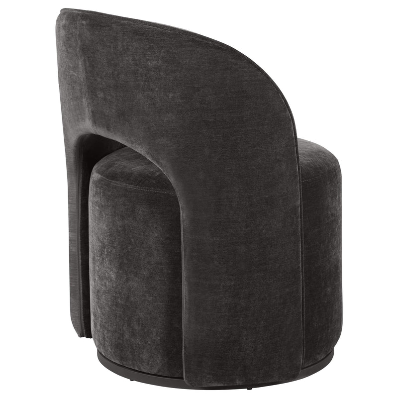 Harjo Velvet Upholstered Swivel Accent Chair