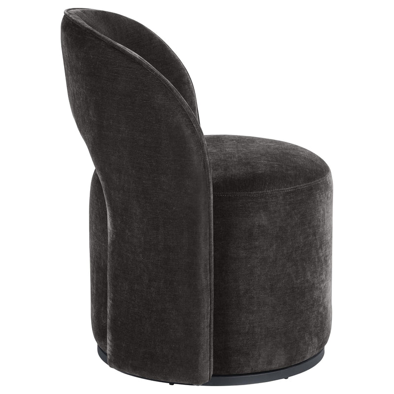 Harjo Velvet Upholstered Swivel Accent Chair