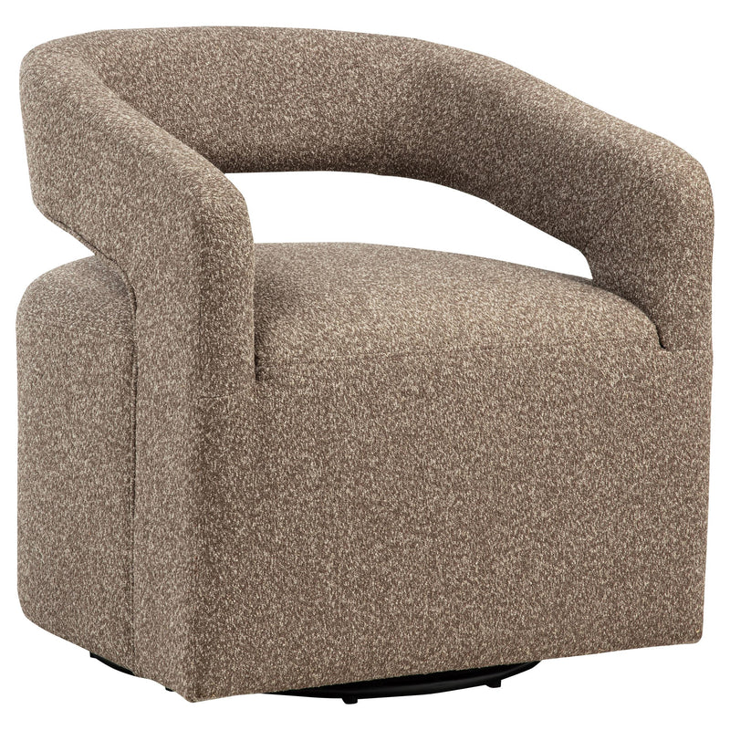 Westhill Boucle Upholstered Swivel Accent Chair