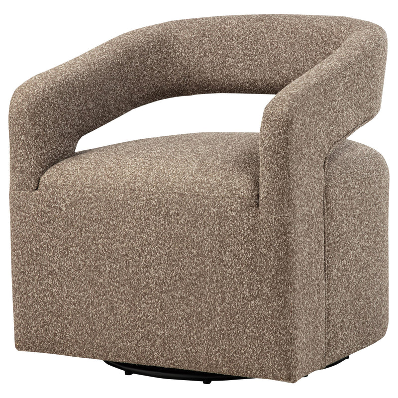 Westhill Boucle Upholstered Swivel Accent Chair