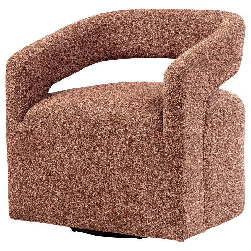 Westhill Boucle Upholstered Swivel Accent Chair