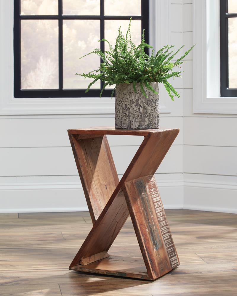 Lily Solid Reclaimed Wood Accent Side Table