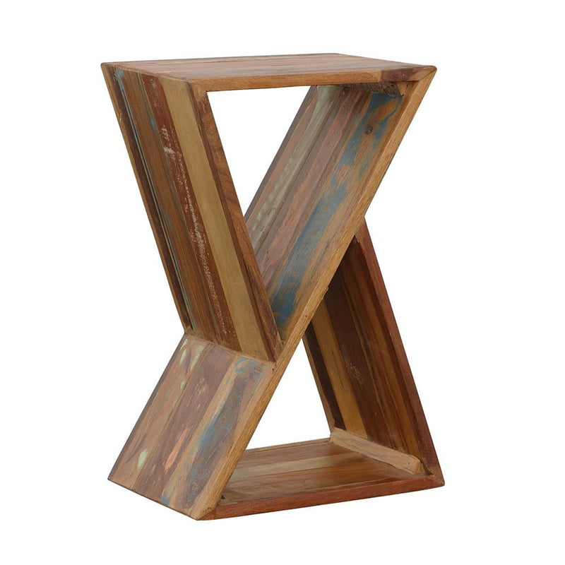 Lily Solid Reclaimed Wood Accent Side Table