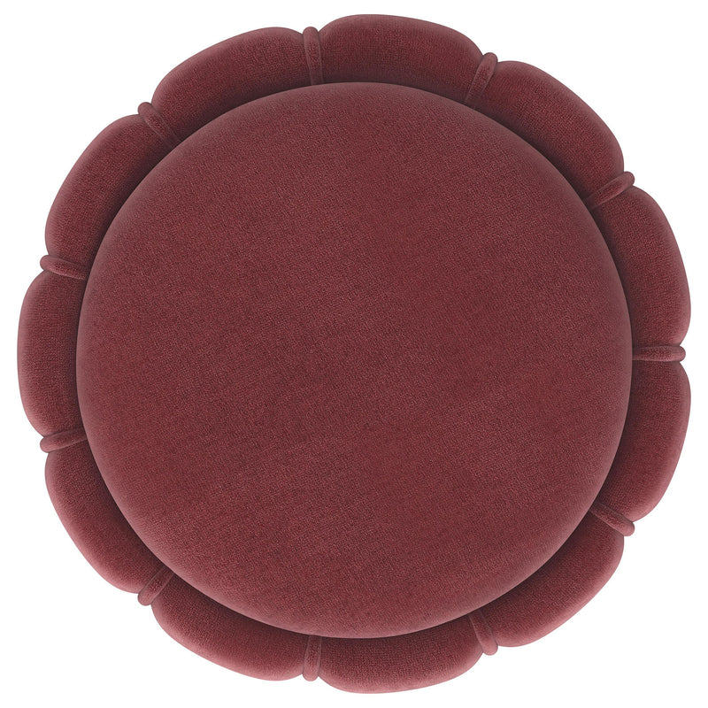 Sora Round Upholstered Ottoman