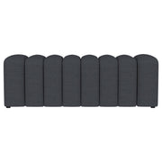 Summer Fabric Upholstered Tufted Accent Bench Charcoal - detail 3