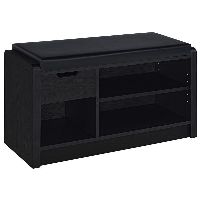 Arrington Storage Bench Black - alternate view