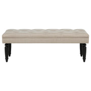 Marsha 52-inch Upholstered Entryway Accent Bench Latte - detail 3