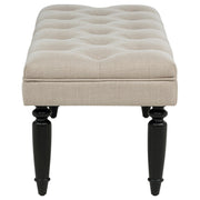Marsha 52-inch Upholstered Entryway Accent Bench Latte - detail 4