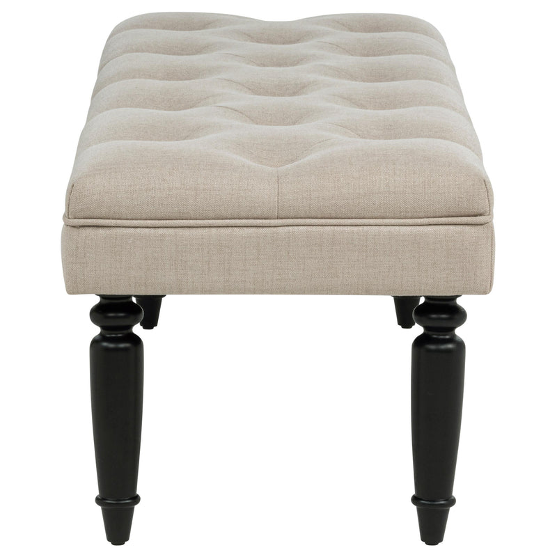 Marsha 52-inch Upholstered Entryway Accent Bench Latte - detail 4