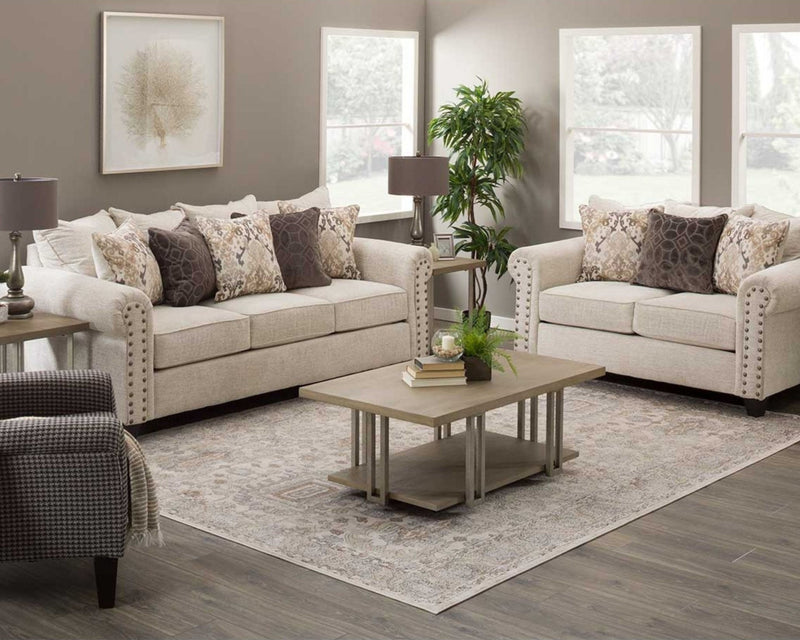 Della Sofa & Loveseat - Linen