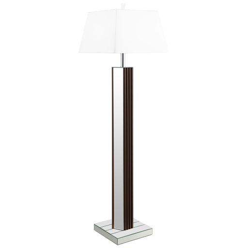 Elena 67-inch Square Tapered Mirrored Floor Lamp Brown - alternate view