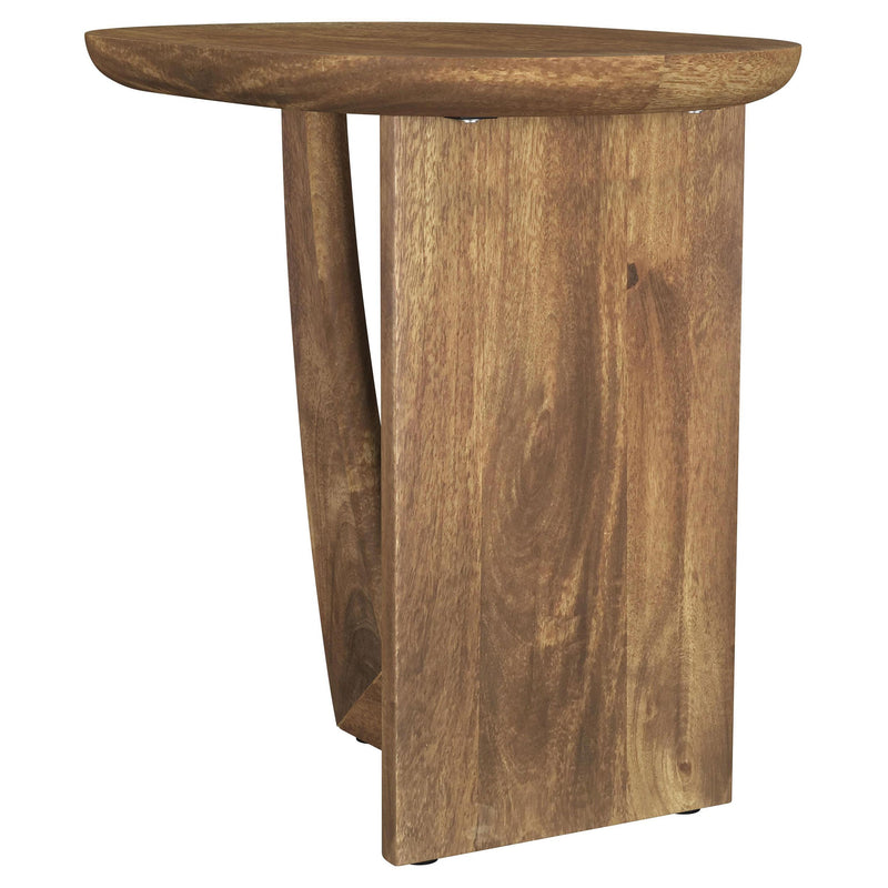 Fletcher Oval Solid Mango Wood Accent Side Table