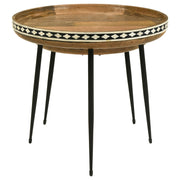 Ollie 2-piece Solid Wood Bone Inlay Nesting Table Natural - detail 5