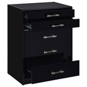 Danbury 3-drawer Makeup Vanity & Stool Set Black High Gloss - detail 4