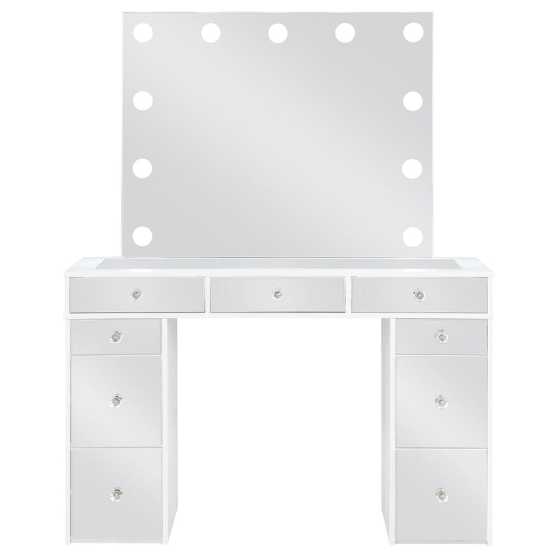 Regina Makeup Vanity Table Set with Lighting White - detail 4