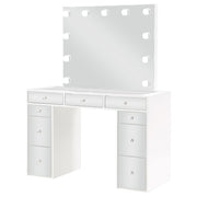 Regina Makeup Vanity Table Set with Lighting White - detail 5