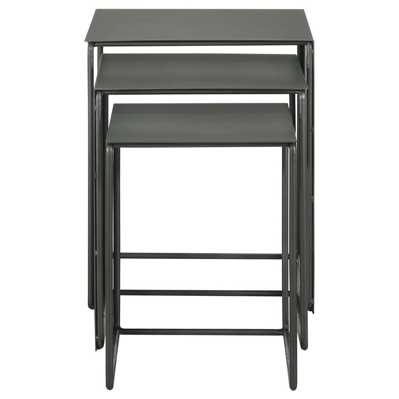 Imez 3-piece Rectangular Metal Nesting Table Set