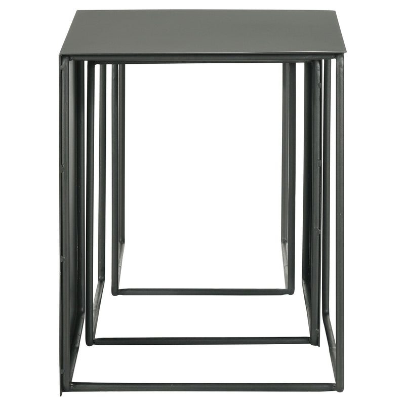 Imez 3-piece Rectangular Metal Nesting Table Set