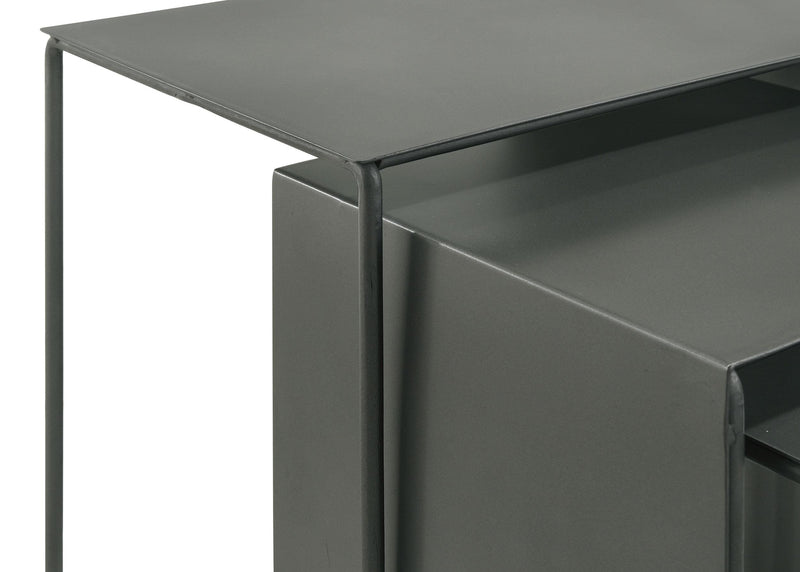 Imez 3-piece Rectangular Metal Nesting Table Set