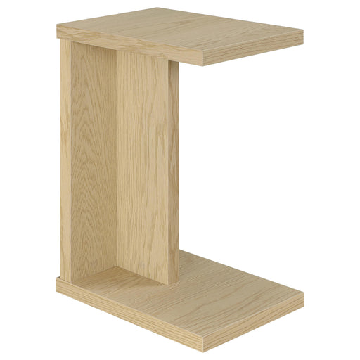 Clower Engineered Wood C-Shaped Sofa Side Table Light Oak - alternate view
