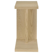 Clower Engineered Wood C-Shaped Sofa Side Table Light Oak - detail 3