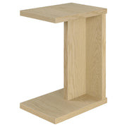 Clower Engineered Wood C-Shaped Sofa Side Table Light Oak - detail 4