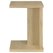 Clower Engineered Wood C-Shaped Sofa Side Table Light Oak - detail 5