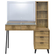 Souza 5-Drawer Makeup Vanity Table With LED Mirror Mango - detail 6