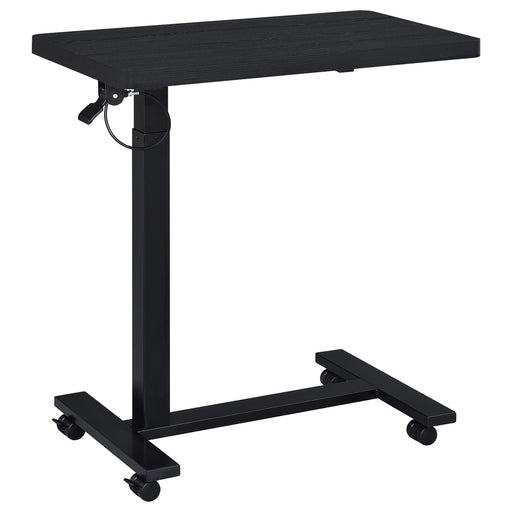 Westpark Pneumatic Adjustable C-Shape Side Table with Casters Black - alternate view