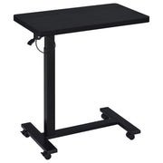 Westpark Pneumatic Adjustable C-Shape Side Table with Casters Black - detail 3