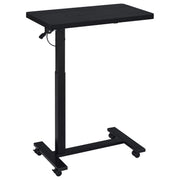 Westpark Pneumatic Adjustable C-Shape Side Table with Casters Black - detail 4
