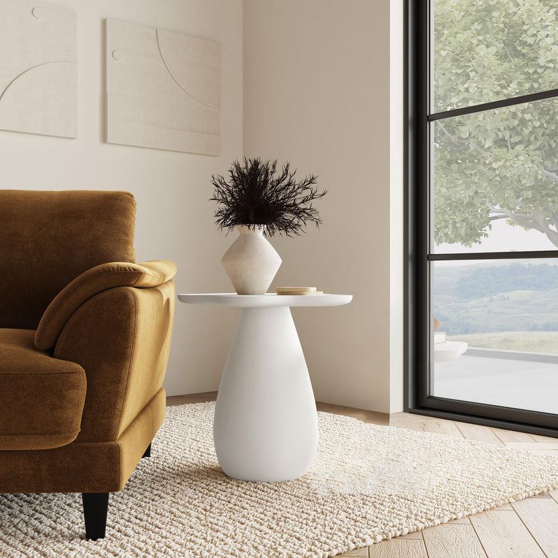Perth 20-inch Side Table with Cloud-Shaped Top