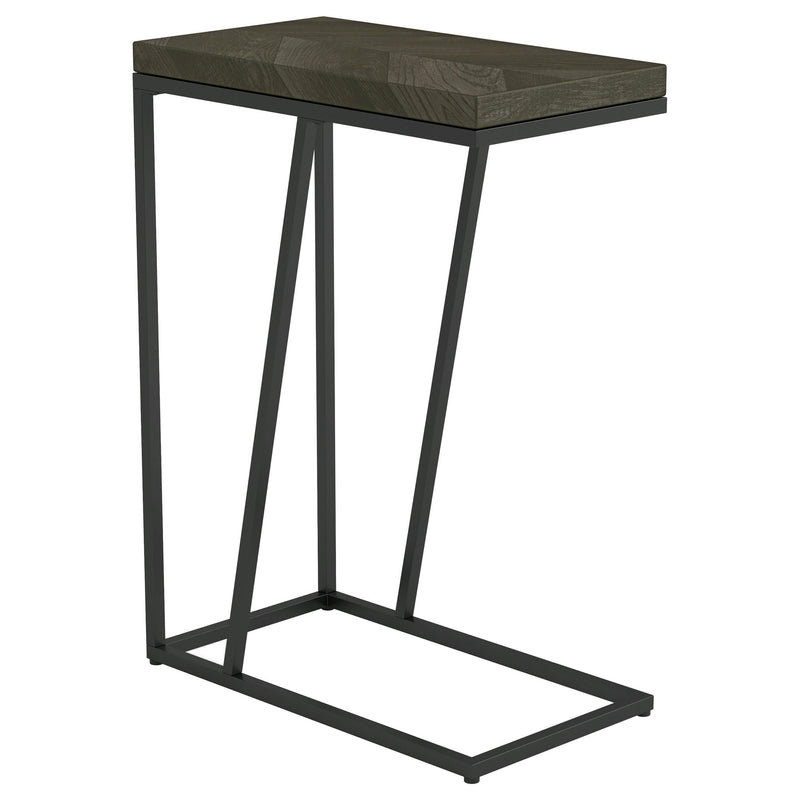 Sergio Engineered Wood C-Shaped Sofa Side Table