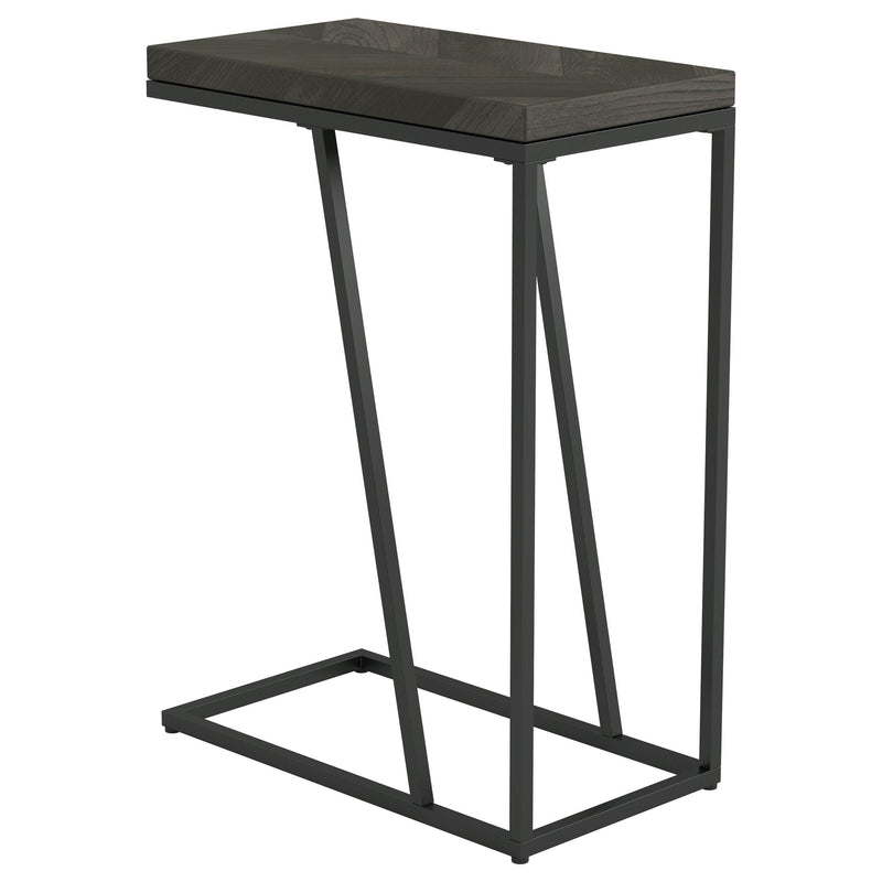 Sergio Engineered Wood C-Shaped Sofa Side Table