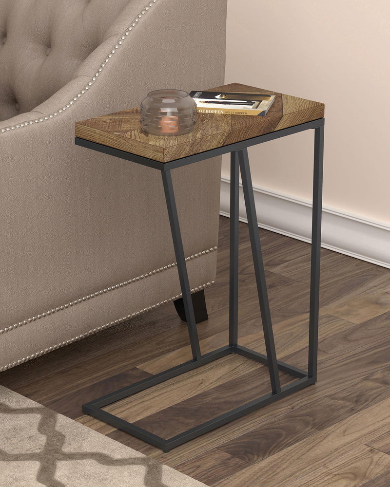 Sergio Engineered Wood C-Shaped Side Table
