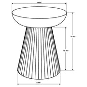 Aureo Round Solid Wood Accent Side Table Wild Honey - detail 5