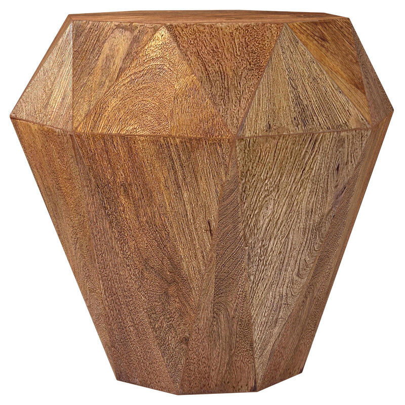 Jacinto Octagonal Solid Mango Wood Side Table Natural