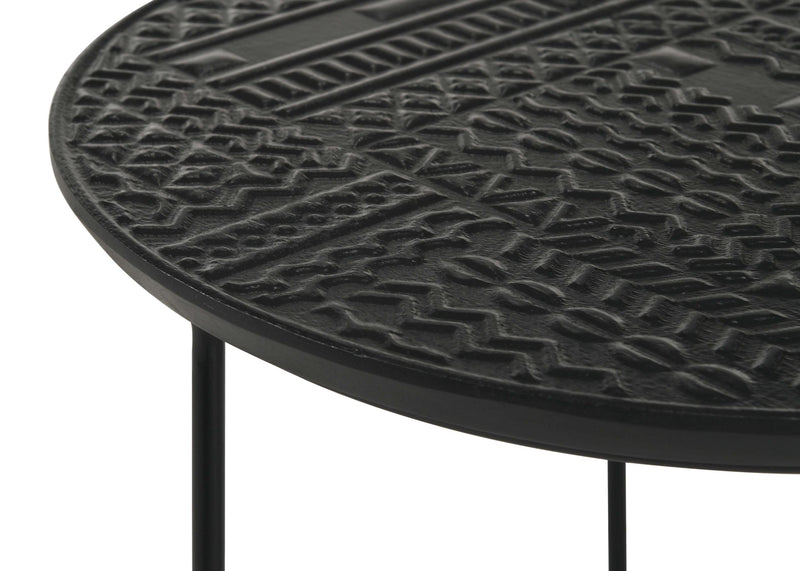 Loannis 2-piece Round Mango Wood Nesting Table