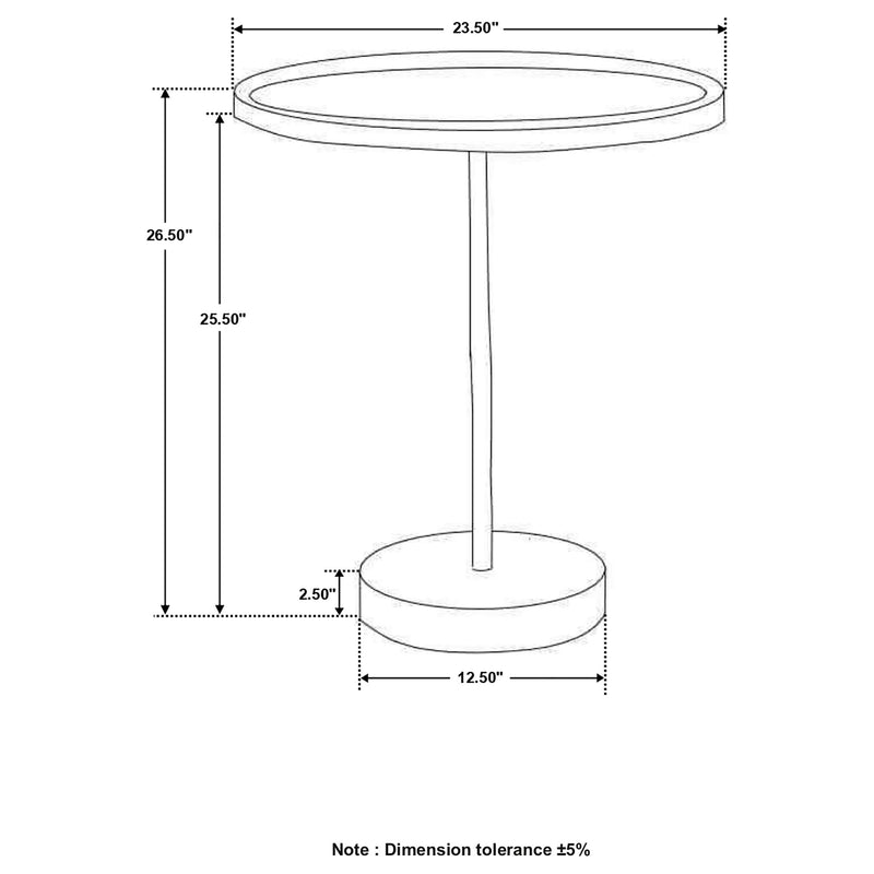 Ginevra Wood Top Marble Base Table Natural Brown and
