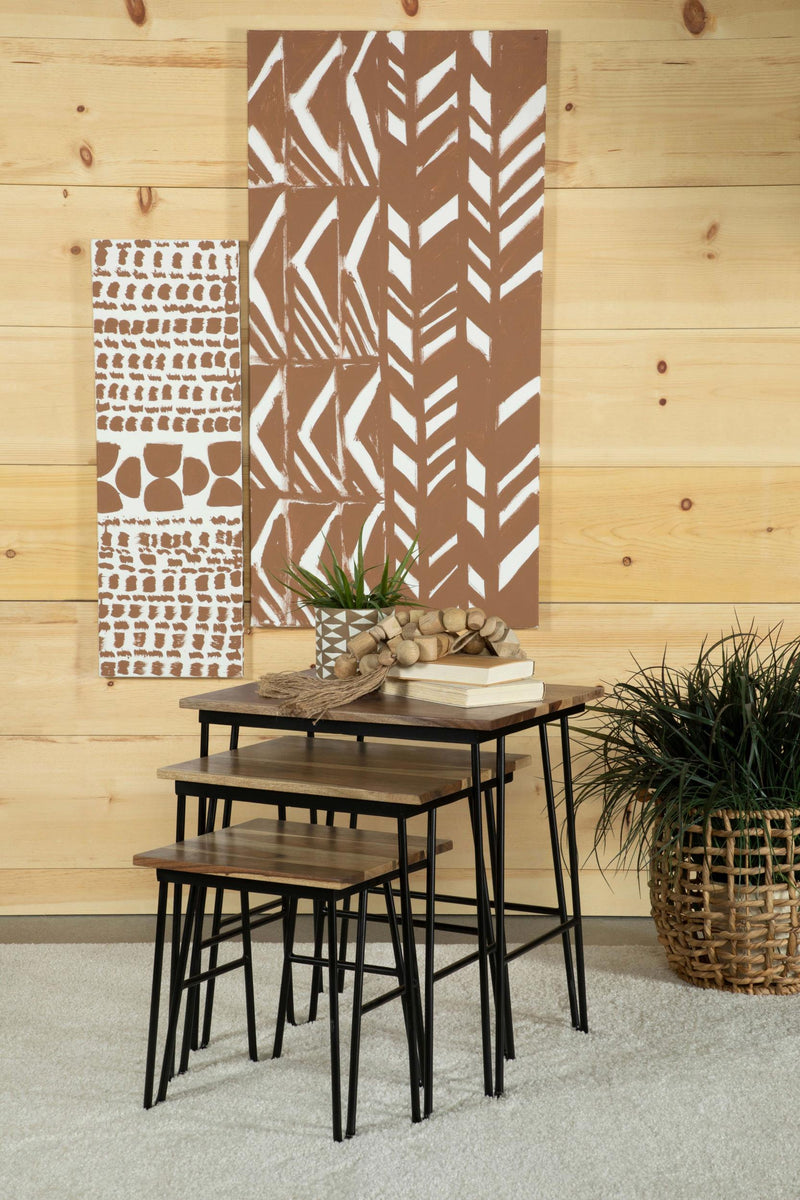 Nayeli 3-piece Solid Sheesham Wood Nesting Tables