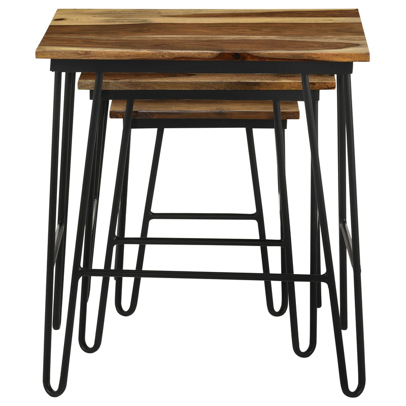Nayeli 3-piece Solid Sheesham Wood Nesting Tables