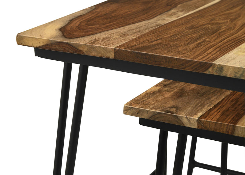 Nayeli 3-piece Solid Sheesham Wood Nesting Tables