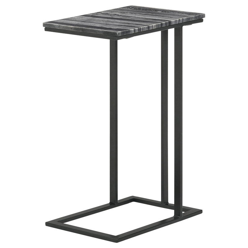 Vicente Marble Top C-Shaped Sofa Side Table