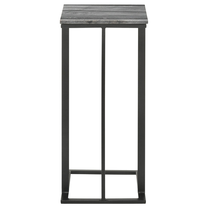 Vicente Marble Top C-Shaped Sofa Side Table