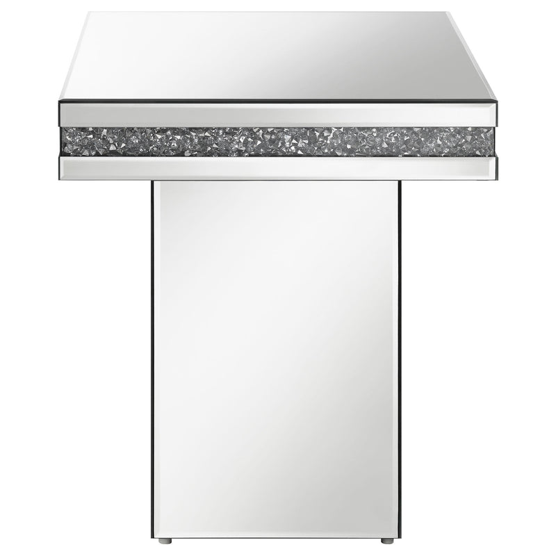 Elora Square Mirrored Accent Side Table