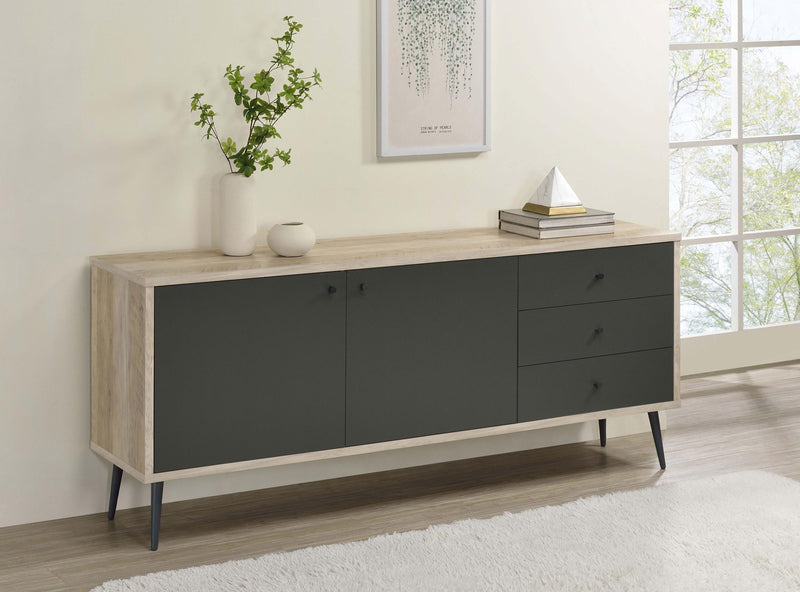 Maeve 2-door Engineered Wood Cabinet Antique Pine and