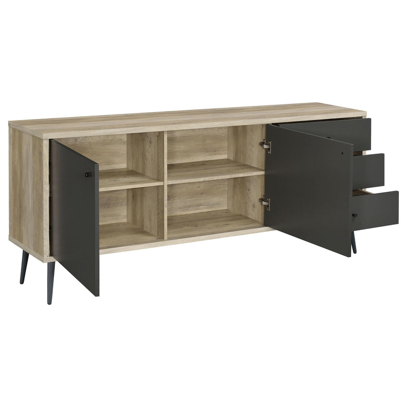 Maeve 2-door Engineered Wood Cabinet Antique Pine and