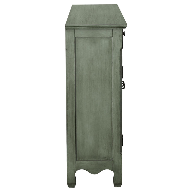 Madeline 3-drawer Scrollwork Accent Cabinet Antique
