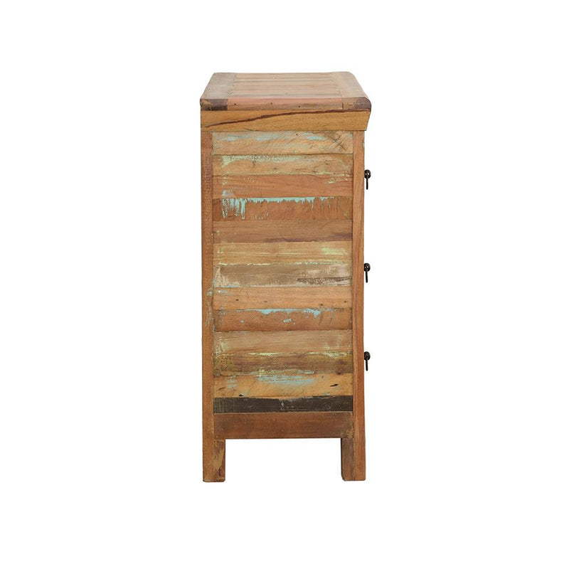 Harper 4-drawer Solid Reclaimed Wood Accent Cabinet